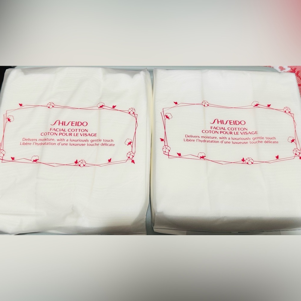 2 x Shiseido Facial Cotton 165 count each pack,Price is Firm